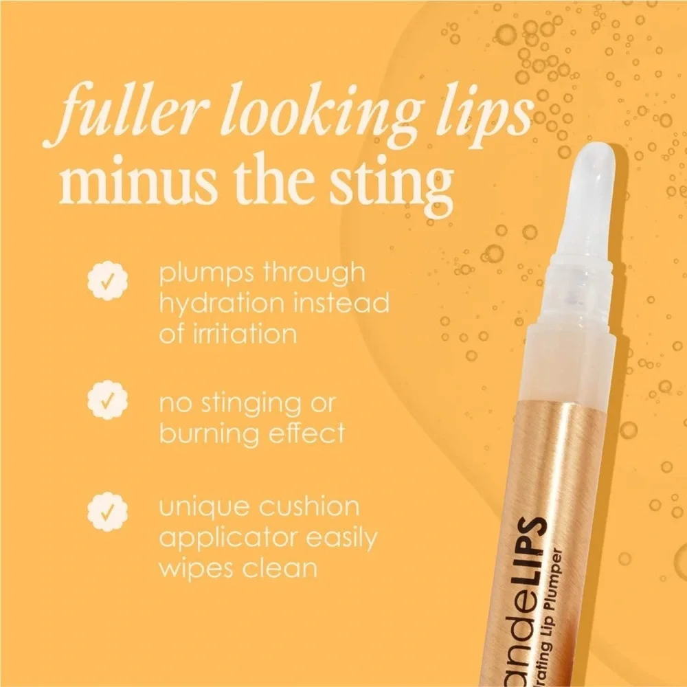 ✨ Grande Cosmetics GrandeLIPS Hydrating Lip Plumper – Clear Gloss